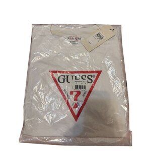 Guess Jeans White Oversized Fit Organic Cotton T-Shirt New With Tags Size S